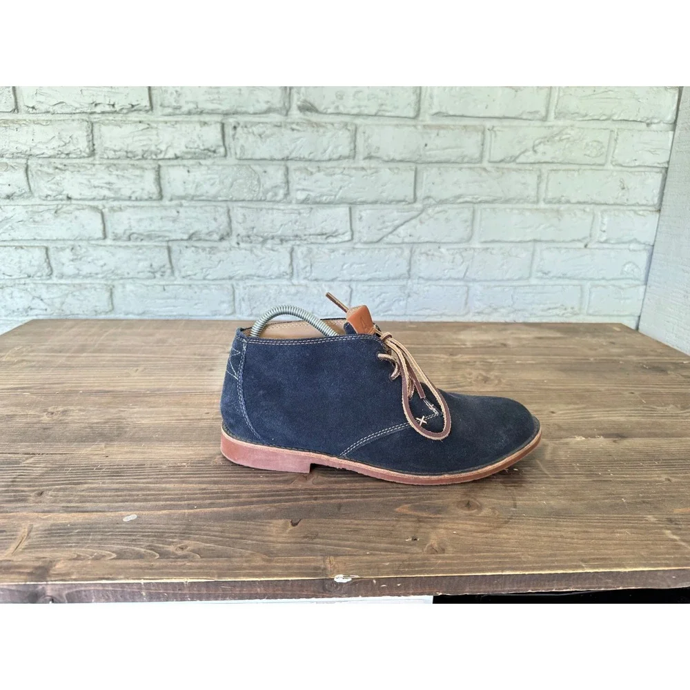 ALDO Mens Blue Suede Leather Lace‎ Up Ankle Chukka Boots EU Size 43/ US Size 10